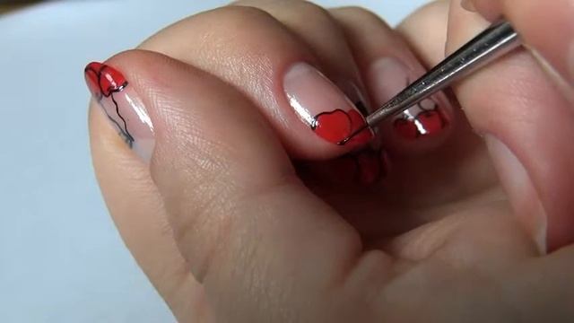 Дизайн ногтей 2016,Маникюр с вишней ,Nail Design 2016 Manicure with cherry смотреть онлайн
