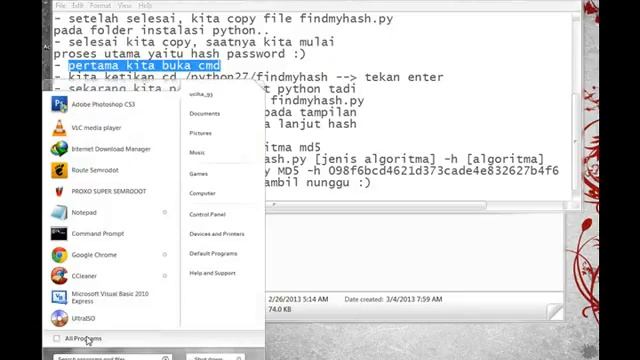Tutorial hash md5 dengan findmyhash.py (by:Emade Haryo Kuncoro) смотреть онлайн