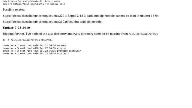 GIS: QGIS - Python Error on Startup (Ubuntu 18.04) (2 Solutions!!) смотреть онлайн