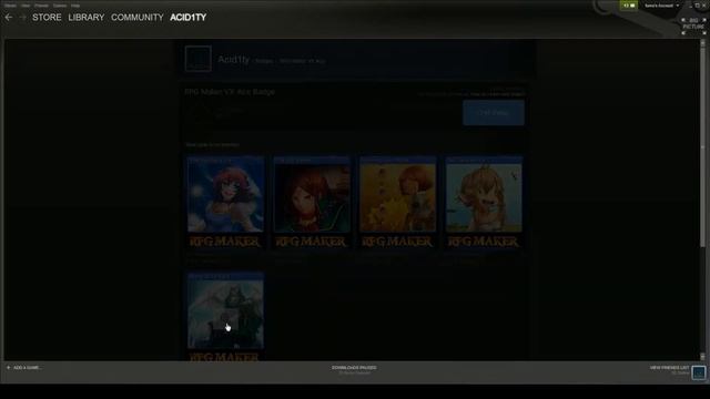 Steam Trading Cards - RPG Maker VX Ace Level 1 Badge Crafting смотреть онлайн