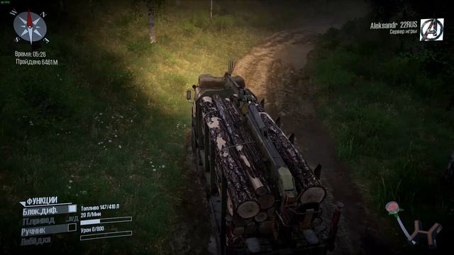 Стрим. Spintires MudRunner Карта Поселок смотреть онлайн