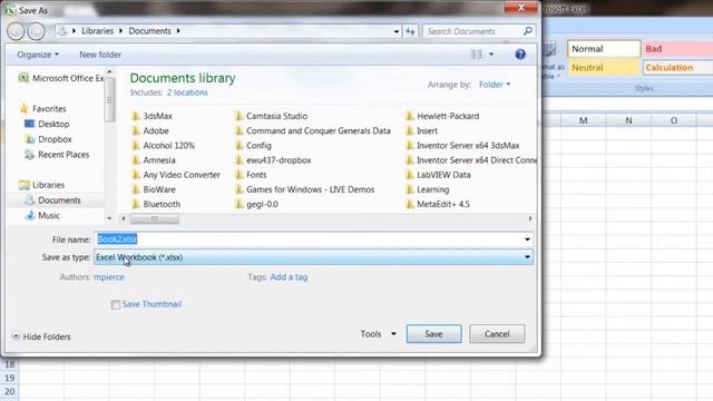 How to Create & Name an Excel 2007 File : Tech Vice смотреть онлайн