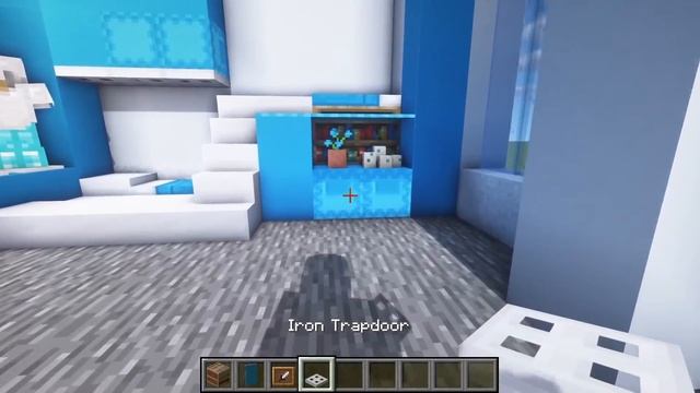 ⛏️ 마인크래프트 인테리어 강좌 :: ? 하늘하늘한 방 만들기 ? [Minecraft Light Blue Room Interior Tutorial] смотреть онлайн