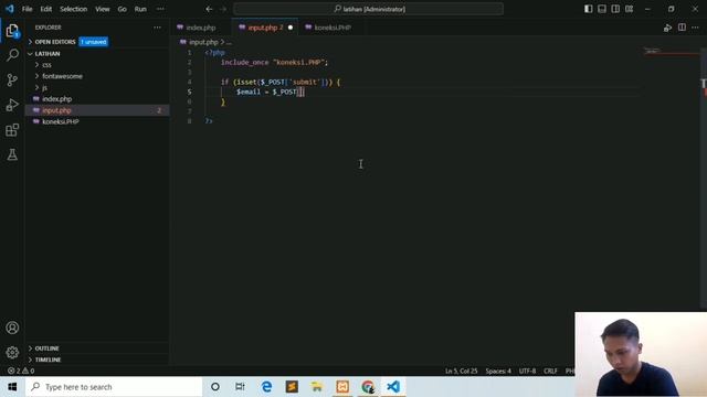 Tutorial cara input data dengan PHP ke database melalui website смотреть онлайн