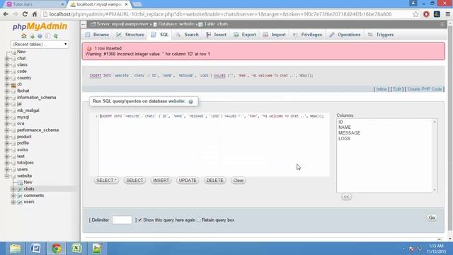 Whats up Like Live Group Chat in Website using PHP,MySQL,AJAX,Jquery Part 1 смотреть онлайн
