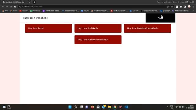 10JS TODO Name Tag Responsive Website Pure HTML CSS SASS JavaScript jQuary with Animations and Effe смотреть онлайн