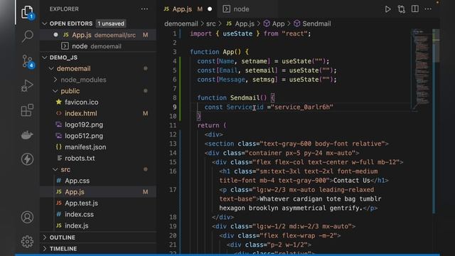 Send Email usingJavascript through EmailJS in React app | #react #email #Video-19[ हिंदी ] смотреть онлайн