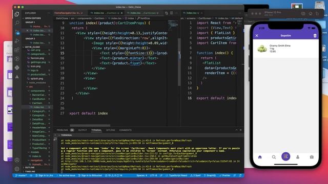 React Native Getir Clone #18 Sepet Ekranı Sepet Item Componenti Oluşturalım смотреть онлайн