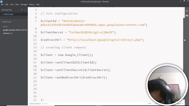 PHP Google Login using Google Client Library for PHP смотреть онлайн