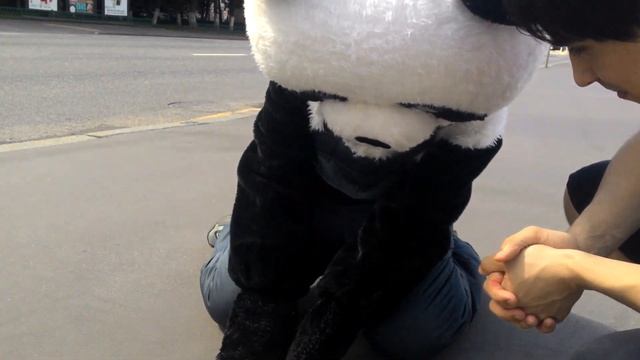 Прикол панда Аралешка уронил карточку (Какая боль, какая боль, лапы у панды четыре, а пальцев ноль) смотреть онлайн