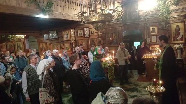 Слово на Всенощном бдении в канун Дня Святой Тро́ицы, Пятидесятницы. 03.06.2023 г. смотреть онлайн