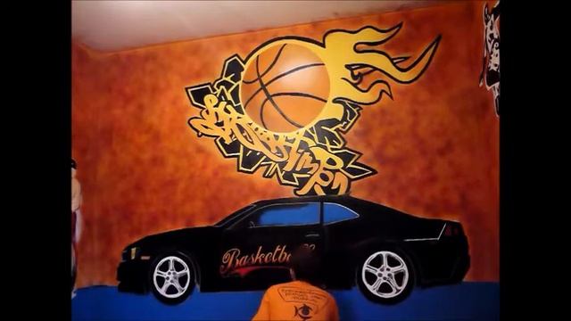 Роспись стен, граффити оформление детской, детской комнаты, роспись стен в детской смотреть онлайн