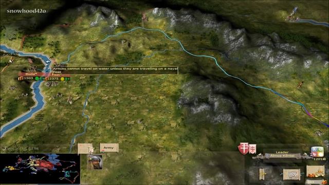 Part 19 Hungary Campaign Deus Lo Vult "The Army Goes South" смотреть онлайн