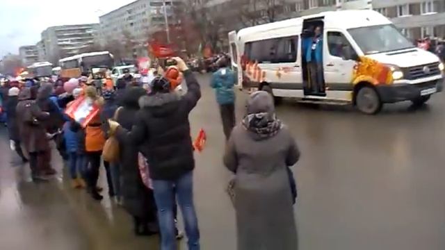 Эстафета Олимпийского огня "Сочи 2014" Россия, Кемерово (Первый пробег) смотреть онлайн