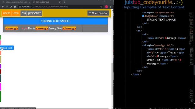 NO NEED TO MEMORIZE CODES JUST FAMILIARIZE | HTML TEXT FORMATTING PAGE CONTENT DONE смотреть онлайн