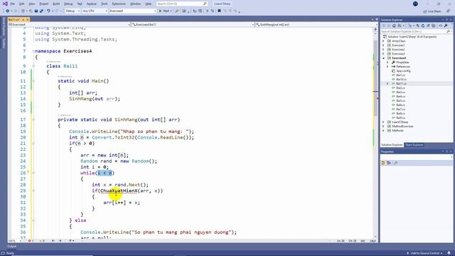 C# - Bài tập 4.11: Tạo mảng ngẫu nhiên các phần tử không trùng nhau смотреть онлайн