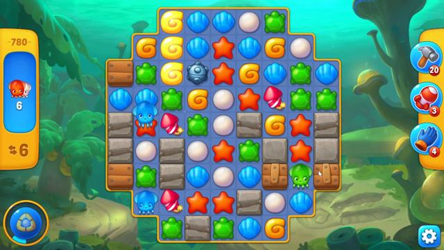 Fishdom 780 Level - NO BooSTERS смотреть онлайн