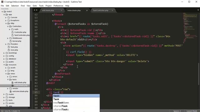 Laravel 5.3 Todo-list App (CRUD) - part 8 - Pagination смотреть онлайн