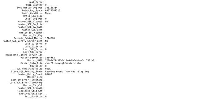 Databases: MySQL replication on slave server Broken/Stopped without error смотреть онлайн