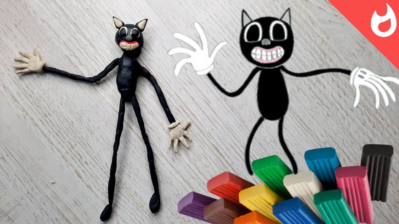 История появления мультяшного кота scp/ Картун кэт из пластилина смотреть онлайн