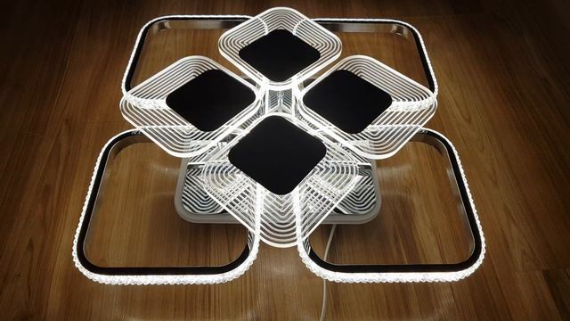 Светодиодная люстра 5886/4+4A CHR смотреть онлайн