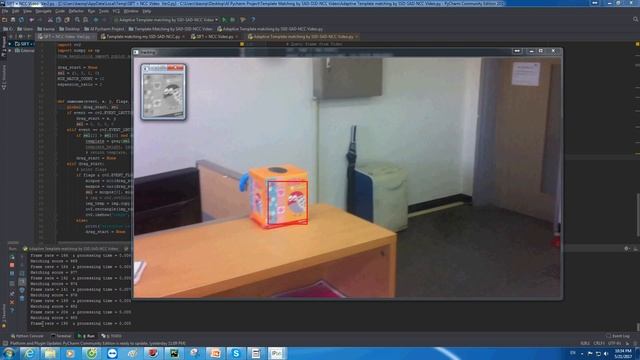 [Img. Proc.] Adaptive Template Matching by NCC/SAD/SSD with Proximity search- Tracking Moving Objec смотреть онлайн