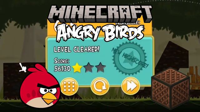 Angry birds theme (Minecraft Note block Remix) смотреть онлайн