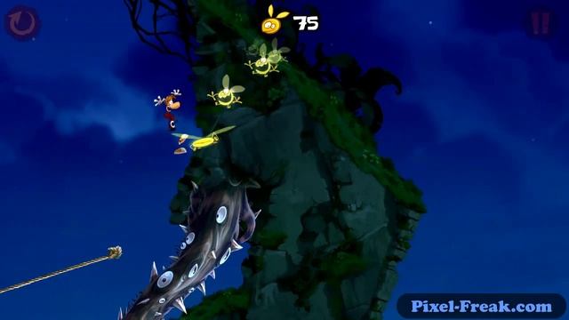 Rayman Jungle Run - Chapter 2 - Fly - 100% Walkthrough - Android iOS смотреть онлайн