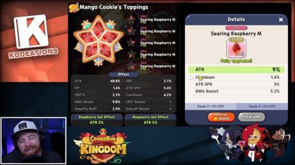 How to build Mango Cookie (BEST TOPPINGS)-Cookie Run Kingdom