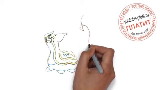 Как рисовать покемонов Гастродон gastrodon Как нарисовать покемона легко смотреть онлайн