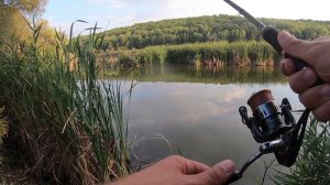 Рыбалка.Дроп-шот .ловит всё ЖАБ, КАРАСЯ , ОКУНЯ !