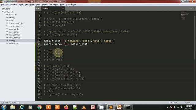 How to Unpacking Tuple Items & Join tuples | Video -17 | Python 2021 смотреть онлайн