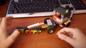 Обзор трактора Кировец из lego и обзор  опрыскивателя, сеялки, плуга, бараны, культиватора.