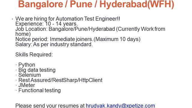 Software Testing Vacancies | Urgent Hiring | Manual Testing | Automation Testing | Across India смотреть онлайн