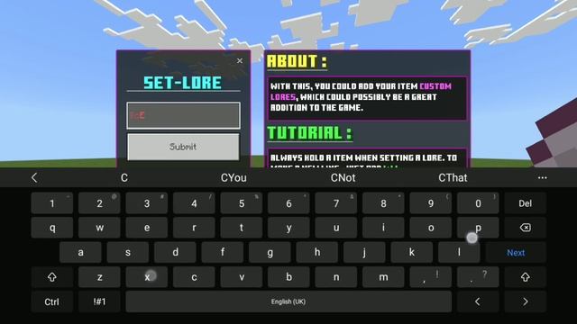 Minecraft Essential Utilities (PART 1) | SetLore UI [DISCONTINUED] смотреть онлайн