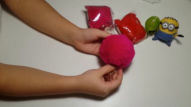 Меховые помпоны посылка из Китая rabbit ball fur pompoms смотреть онлайн
