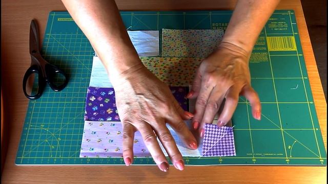 Пэчворк - блок "Круговорот". Шьем простое лоскутное покрывало для кроватки (+размеры) смотреть онлайн