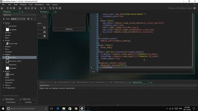 GameMaker: Studio 2 Networking Game Tutorial: Part 1 смотреть онлайн