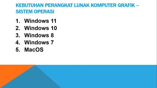 Kuliah Pertemuan 1 Komputer Grafik смотреть онлайн