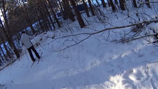 Катаемся на лыжах. смотреть онлайн