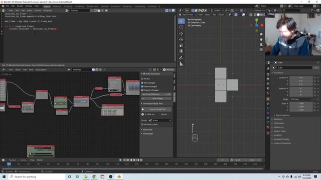 Blender Animation Nodes | Conway's Game of Life смотреть онлайн