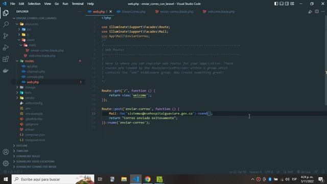Como enviar CORREOS en LARAVEL fácil y bien explicado - Parte 1 смотреть онлайн