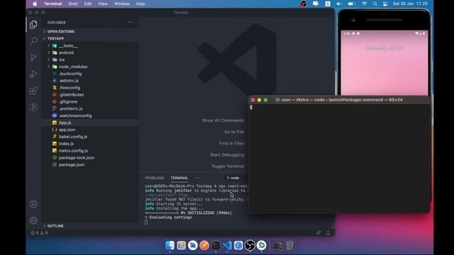Test Speed Running React Native App With Real Devices and Emulator in Macbook Pro 2015 13" i5 8GB смотреть онлайн