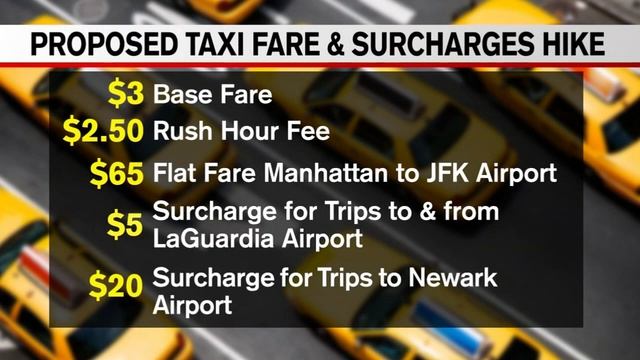 Yellow cab fare hike proposed for NYC смотреть онлайн