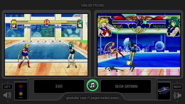 Sailor Moon (3DO vs Sega Saturn) Side by Side Comparison смотреть онлайн
