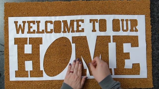 ? DIY Doormat With Cricut Removable Vinyl смотреть онлайн