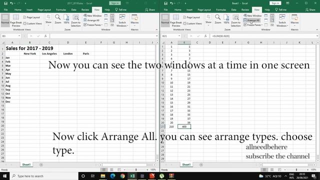 Advance Excel Learning part 11.[Manage Multiple windows] смотреть онлайн