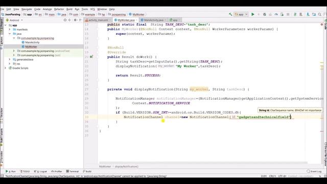 How to Send and Receive Data in Android through Workmanager Android смотреть онлайн