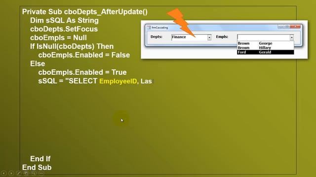 Drilling Down with SQL and Access VBA смотреть онлайн