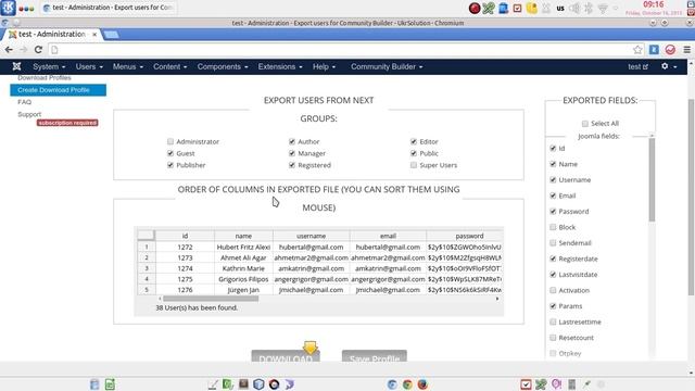Export users from Community Builder to Excel or csv file смотреть онлайн